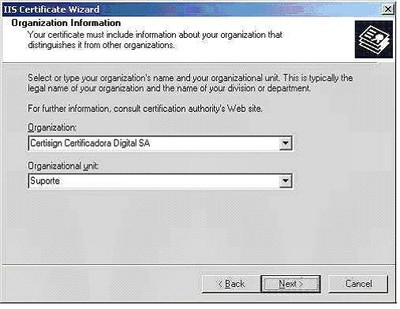 Certificado digital certisign